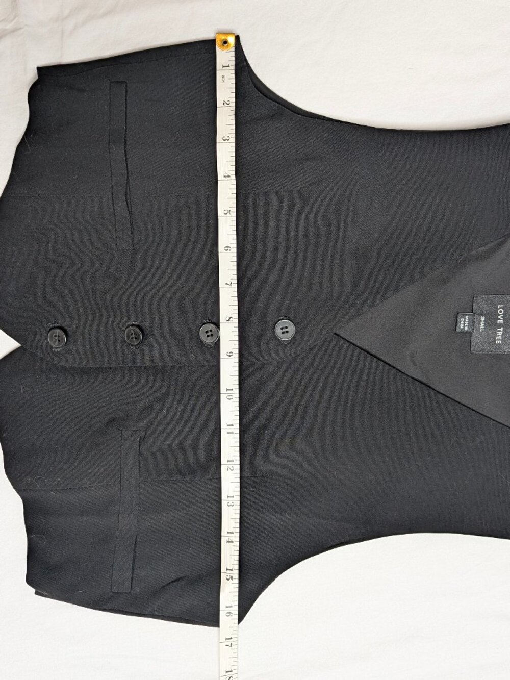 Love Tree fitted black vest Small - Picture 7 of 8